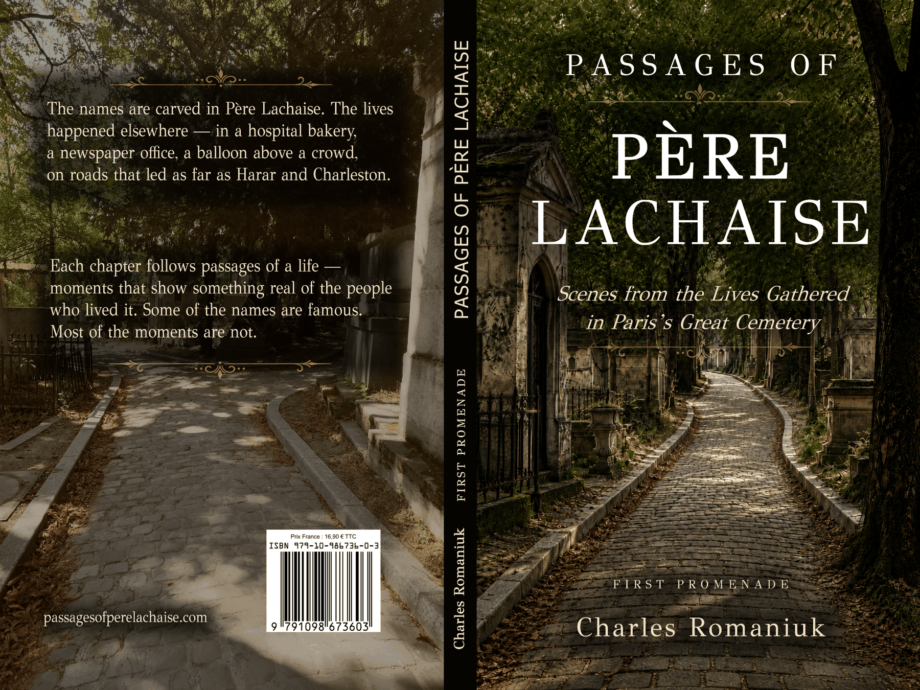 Full cover of Passages of Père Lachaise including front, spine, and back cover